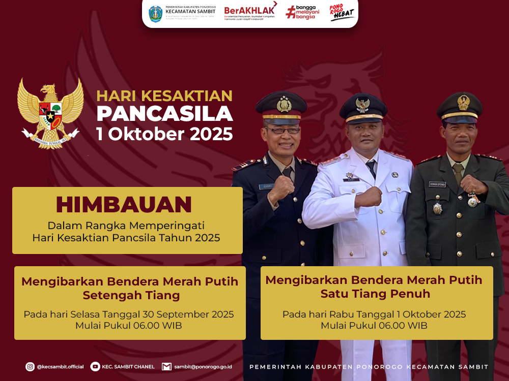 Himbauan Hari Kesaktian Pancasila Tahun 2025